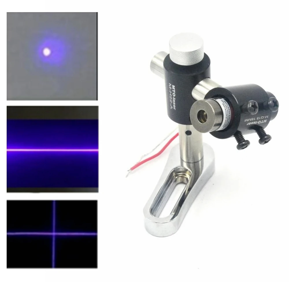 Focusable 405nm 50mw/100mw/200mw Purple Violet Blue Laser Dot/Line/Cross Beam Module 14.5x45mm 3V-6V With 2-axis Holder 5v ac power adapter 650nm 100mw red laser diode module focusable dot line cross beam 12 35mm