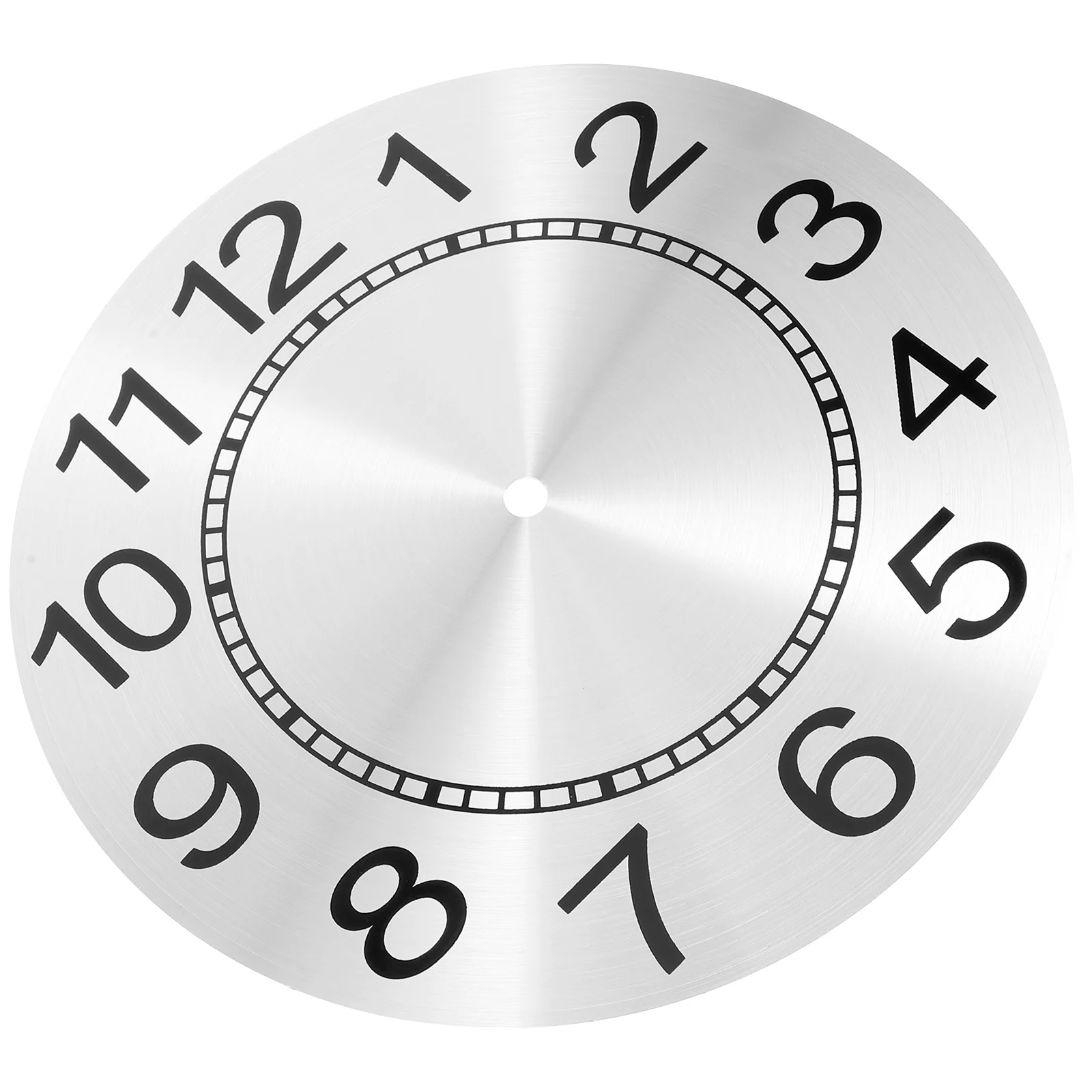 

Wall Clock Faces Aluminum DIY Round Clock Dials Digital Clock Dial Replacement Quartz Clock Movement Hanging Clock Dial