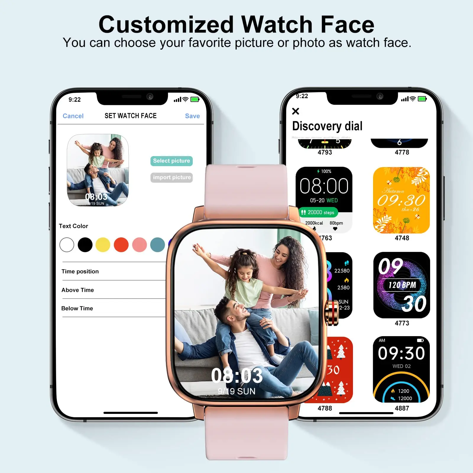 KESHUYOU  ȭ Ʈ ġ iOS ȭ GTS3 Ʈ ġ iOS ȵ̵忡  ȭ IP67   DIY ̾  Smartwatch