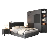 Ensemble de chambre à coucher de luxe pour adultes, avec commode et lit queen size, idéal pour hôtel, confortable, mobilier de maison 6