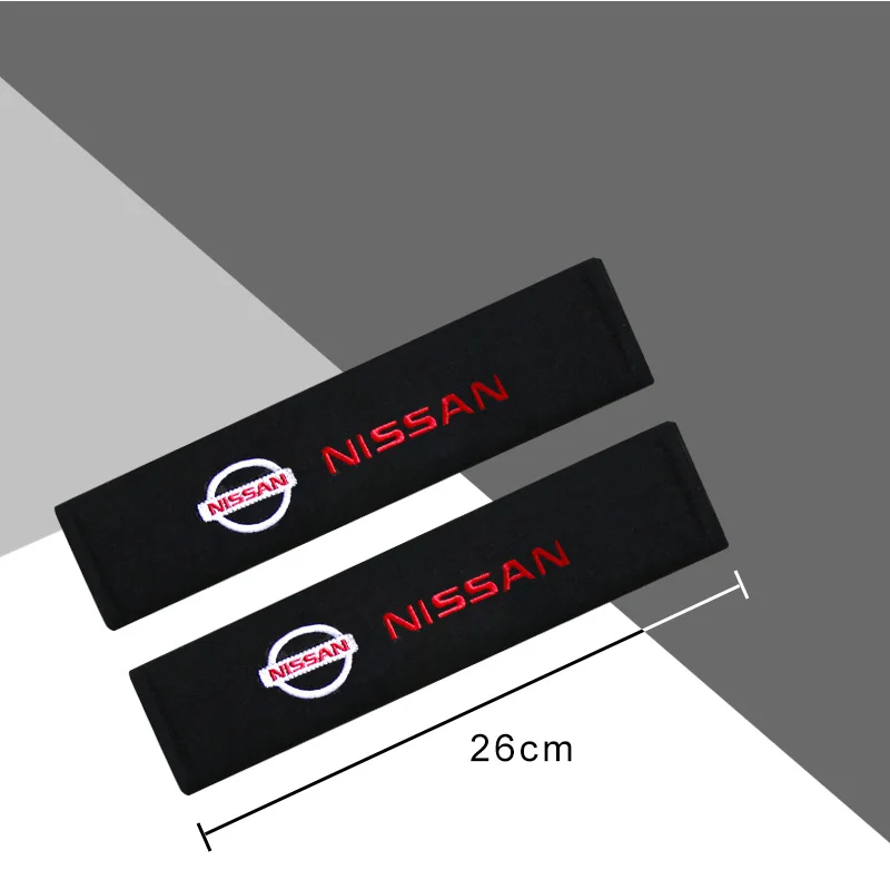 2PCS Car Styling Car Seat Belt Cover Case Emblem Shoulder Cushion Pad