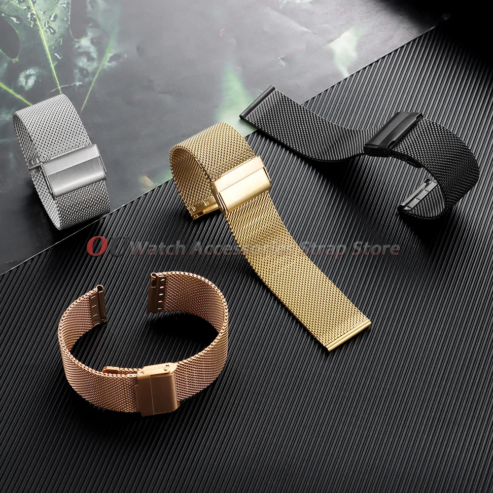 Premium Mesh Stainless Steel Quick Release Milanese Strap - Universal Fit Bracelet Bands
