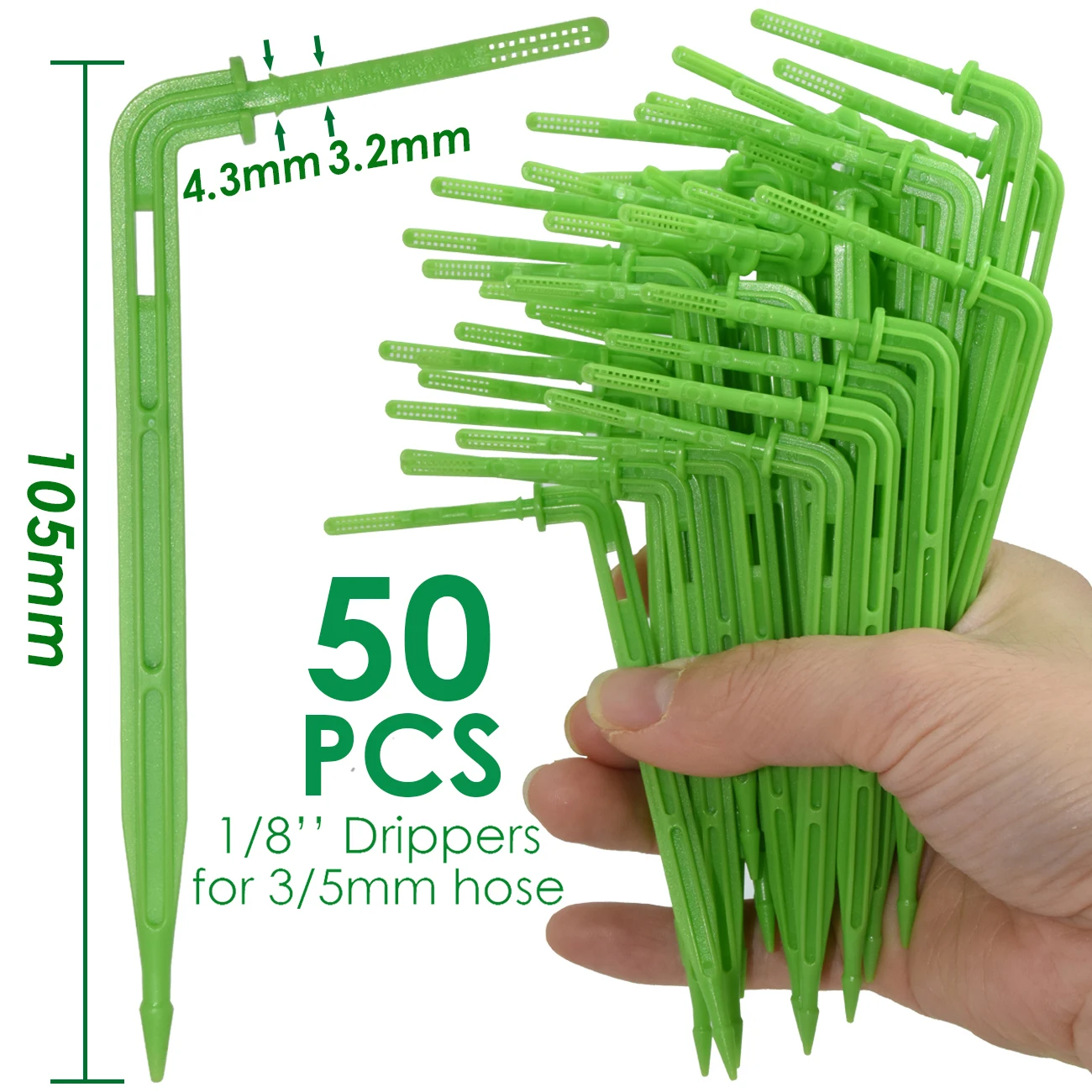 3I5mm-Green-50pcs