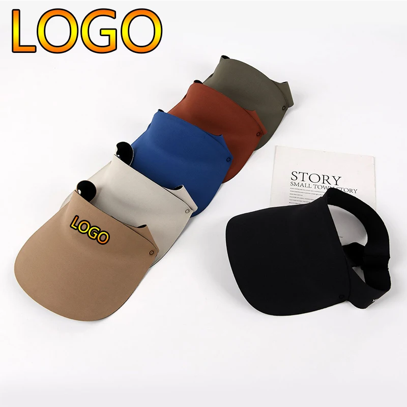 

New Summer Custom Logo Breathabletop Empty Cap for Women Men Adjustable Visor Golf Caps Fashion Uv Sports Hat