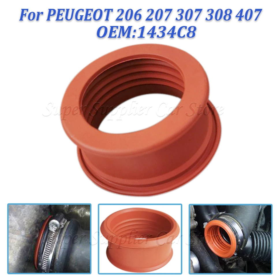 Rubberen Turbo Luchtpijp Huls - Voor Peugeot 206 207 307 308 407 Expert Partner 1.6 HDI - OEM 1434C8