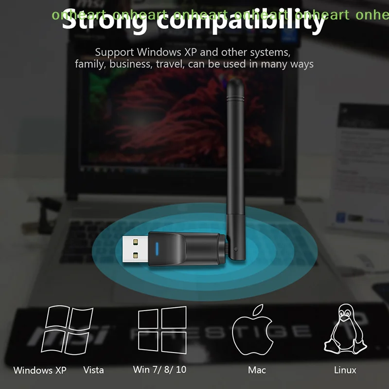 [C]MT7601 미니 USB WiFi 어댑터 150Mbps 무선 네트워크 카드 RTL8188 네트워크 카드 PC 데스크탑 노트북 2.4GHz용 Wi-Fi 수신기