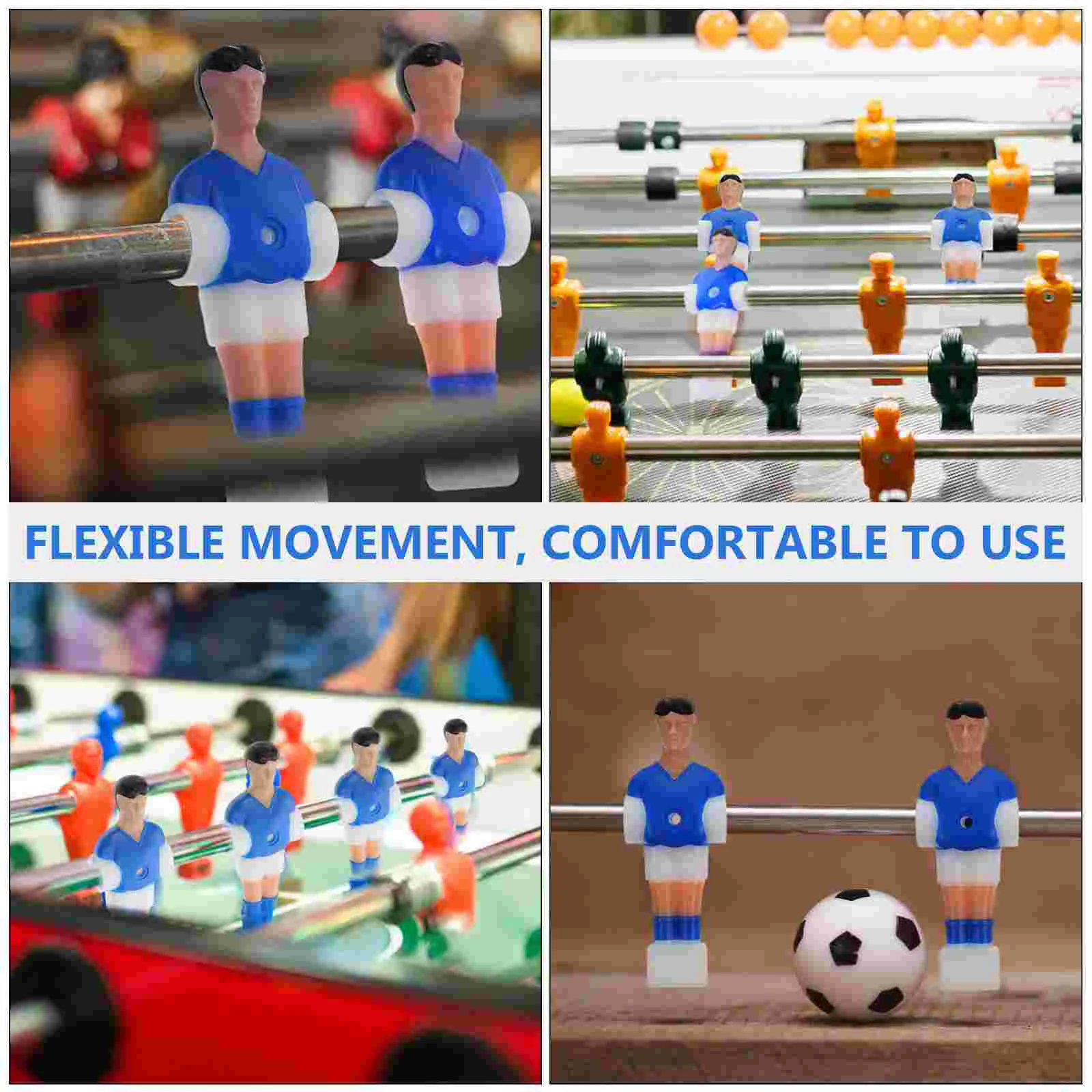 Football Player Dolls Plastic Figures Table Soccer Machine Accessories table football game tabletop soccer game