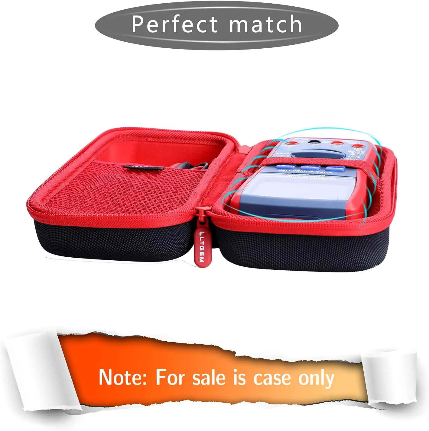 LTGEM EVA Hard Case for AstroAI Digital Multimeter, TRMS 6000 Counts Volt Meter Manual Auto Ranging; Measures Voltage Tester 2