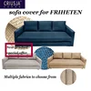 CRIUSJA Couch Cover Remake for  Friheten 3seater Sofa Cover, Friheten 3-seat Sofa-bed Cover, Linen Texture, Velvet, Plaid 1