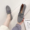 TRAF Woman New Knit Woven Flats Shoes Chic Round Toe Soft Sole Anti Slip Casual Bean Shoes 2024 Autumn Ladies Loafers Flat Shoes 6