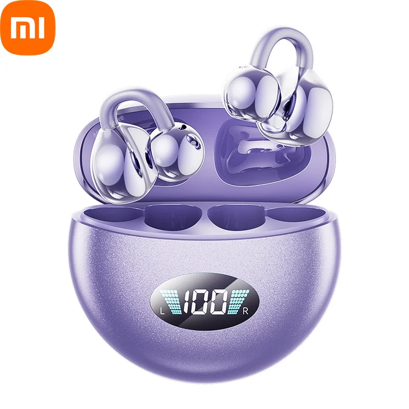 سماعات أذن مشبك شاومي اللاسلكية بتقنية البلوتوث، جودة صوت عالية، بطارية طويلة، عمر مثالي لنمط الحياة الرياضية النشطة