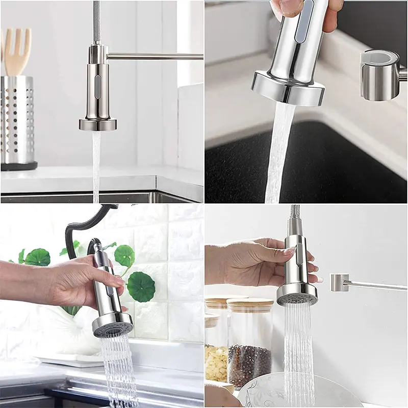 Kitchen Faucet Head Replacement, Angle Simple Kitchen Sink Faucet Parts, Pull Down Faucet Sprayer Head Nozzle,Sink Spray Nozzle