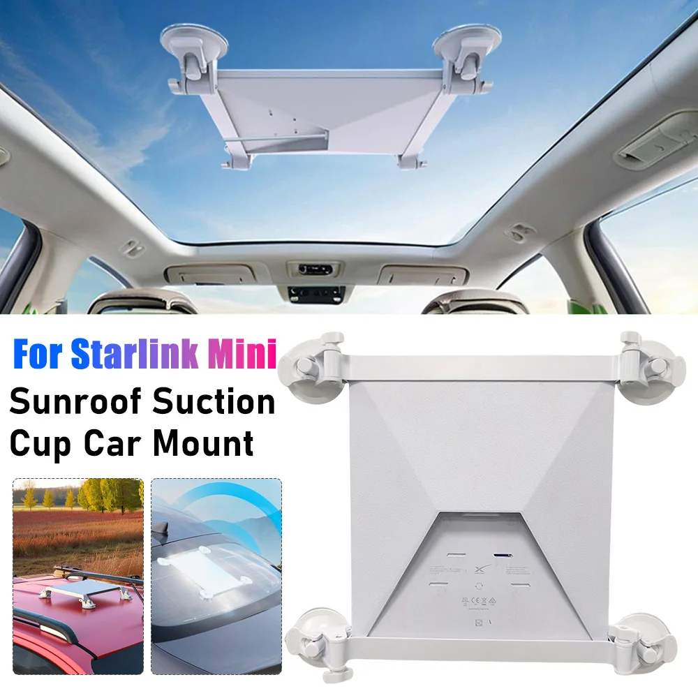 【New arrival】 For Starlink Mini Car Mount Kit Car Sunroof Suction Cup Internet RV Suction Cup Mount For Starlink Mini Accessories.