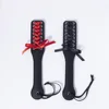 32CM Pu Leather Paddle, Tied bow tie Riding Crop Pu Leather Horse whip,Submissive,Flog Spank Paddle 1