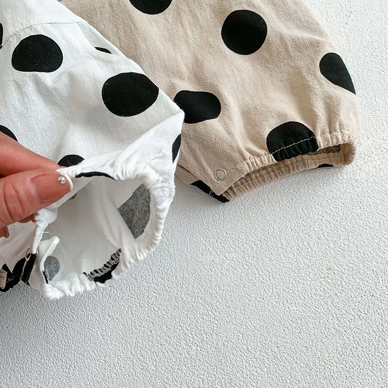 Summer Baby Rompers Dot Overalls Jumpsuit for Infant Girls and Boys