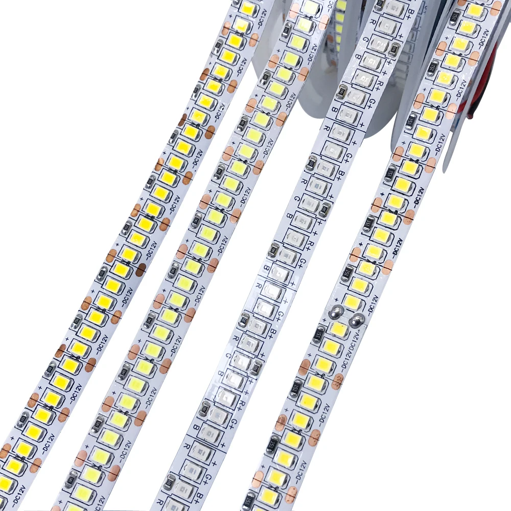 DC 5V 12V 24V Led Strip Light 2835 5m White LED Strip Tape Diode Not Waterproof Lamp Light Strips Kitchen Home Decor TV Ledstrip