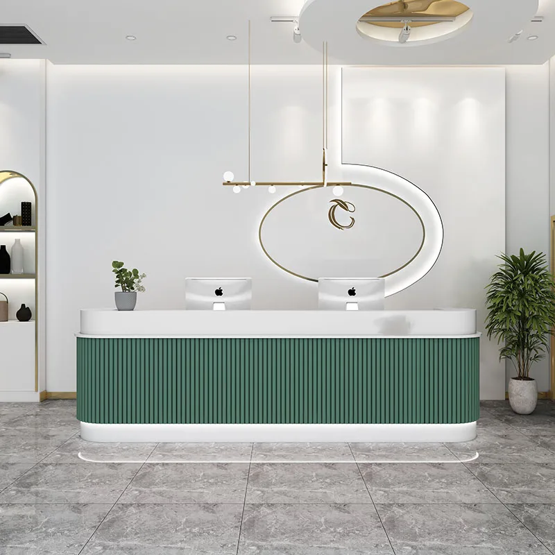 Podium Reception Desks Beauty Salon Front Spa Counter Cash Register Table Lectern Comptoir Caisse De Boutique Bar Furniture