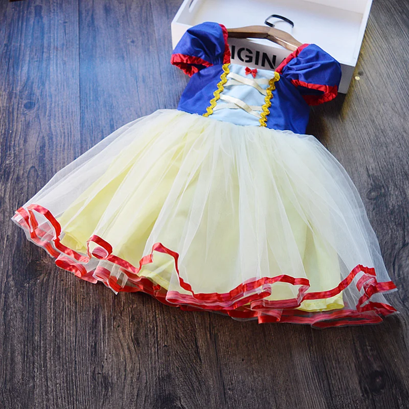 Baby Girls Clothes 1-5 Years Cute 1st Birthday Dress Baby Girl Princess Party Dresses Cosplay Snow White Costumes Infant