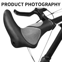 BUCKLOS poignées de guidon de vélo ergonomie avec barre étendue poignées de vélo en caoutchouc antidérapantes manchettes vtt durables accessoires de vélo 2