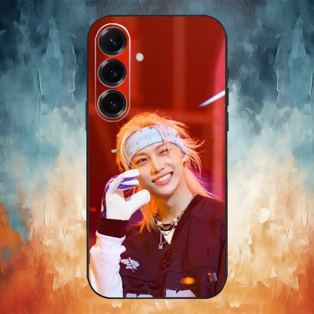 Felix-Inspired Stray Kids Soft Black Phone Case