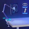 Tablet Stand Holder Tablet Desk Mount Adjustable Foldable Arm Mount with 360°Rotate, Phone Holder Tablet Stand for Desk and Bed 6