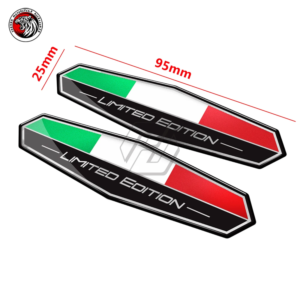 Italy Flag Sticker Italia Limited Edition Decal Fit for Vespa scooter Aprilia Ducati Monster Panigale 1199 1299 Sticker limited edition decal motorcycle 3d adhesive sticker waterproof sunscreen universal moto refit sticker for vespa honda ducati