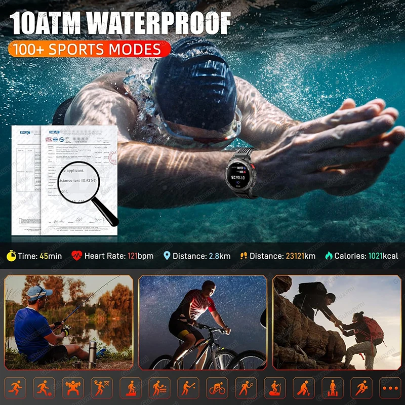 2026 New T-REX3 GPS Outdoor Smart Watch 1.7inch AMOLED 1100mAh Large Battery 10ATM Waterproof Call Sports Men Fitness Bracelet