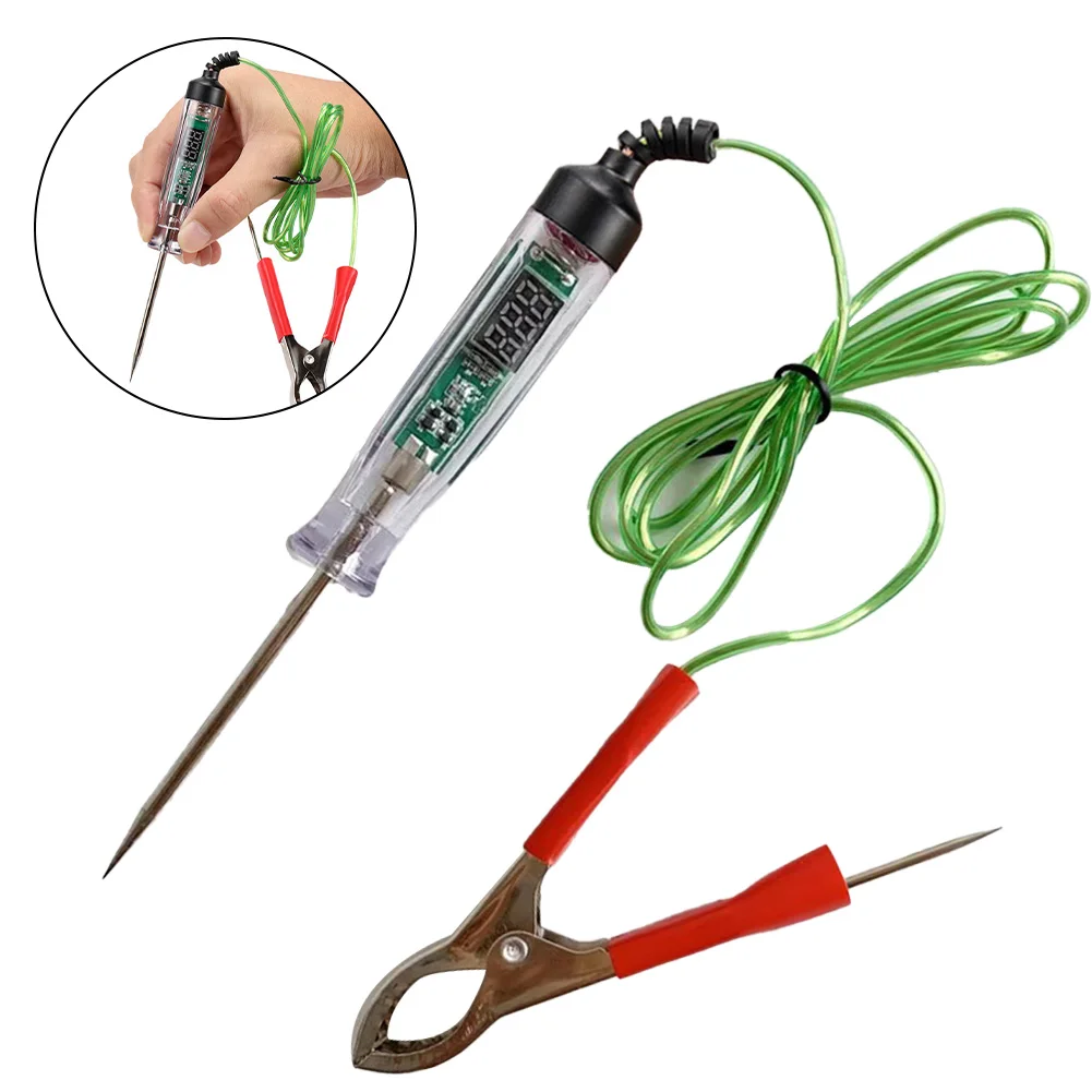 

Universal Digital Display Car Truck Voltage Circuit Tester Probe Pen Light Bulb Diagnostic Tool Car Circuit Repair Tools 3-36V