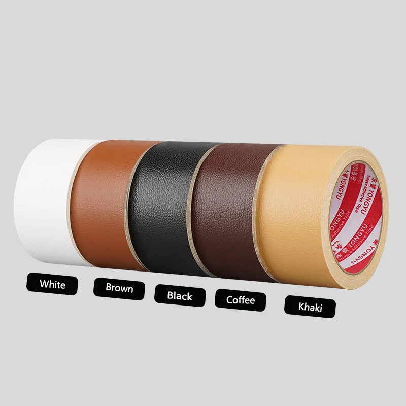 가죽 수리 패치, 손상된 가죽 가구 소파 자동차 좌석 가죽 제품 핸드백용 자체 접착 수리 테이프, 1 m, 3 m, 5m