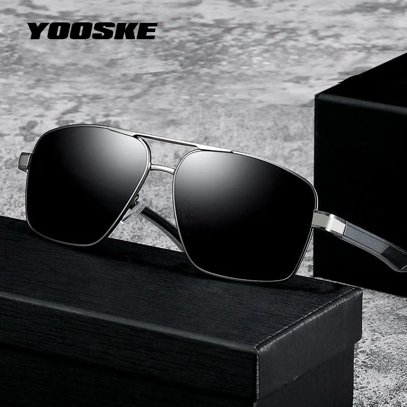 

Day and night vision dual-use Sunglasses Men Polarized Photochromic Sun Glasses Male Driving Mirror Aluminum Magnesium Sunglass