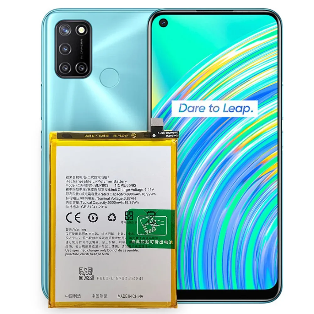 Oppo Realmeの交換用バッテリー,5000mAh,高品質,新品 - AliExpress