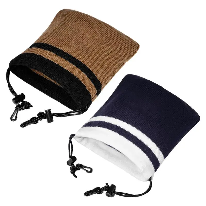 

Трикотажные чехлы на голову для гольф-клубов, вышитый защитный чехол на шнурке, Мягкий защитный чехол для клюшек 7-9, чехлы для гольф-клубов