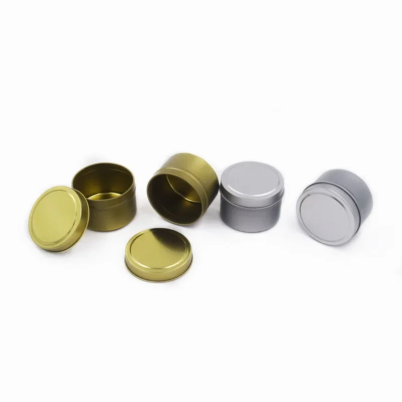 16Pcs 100ML Aluminum Storage Jar Tin Empty Metal Cream Lip Balm Container With Lid Bulk Pot Silver Can storage can