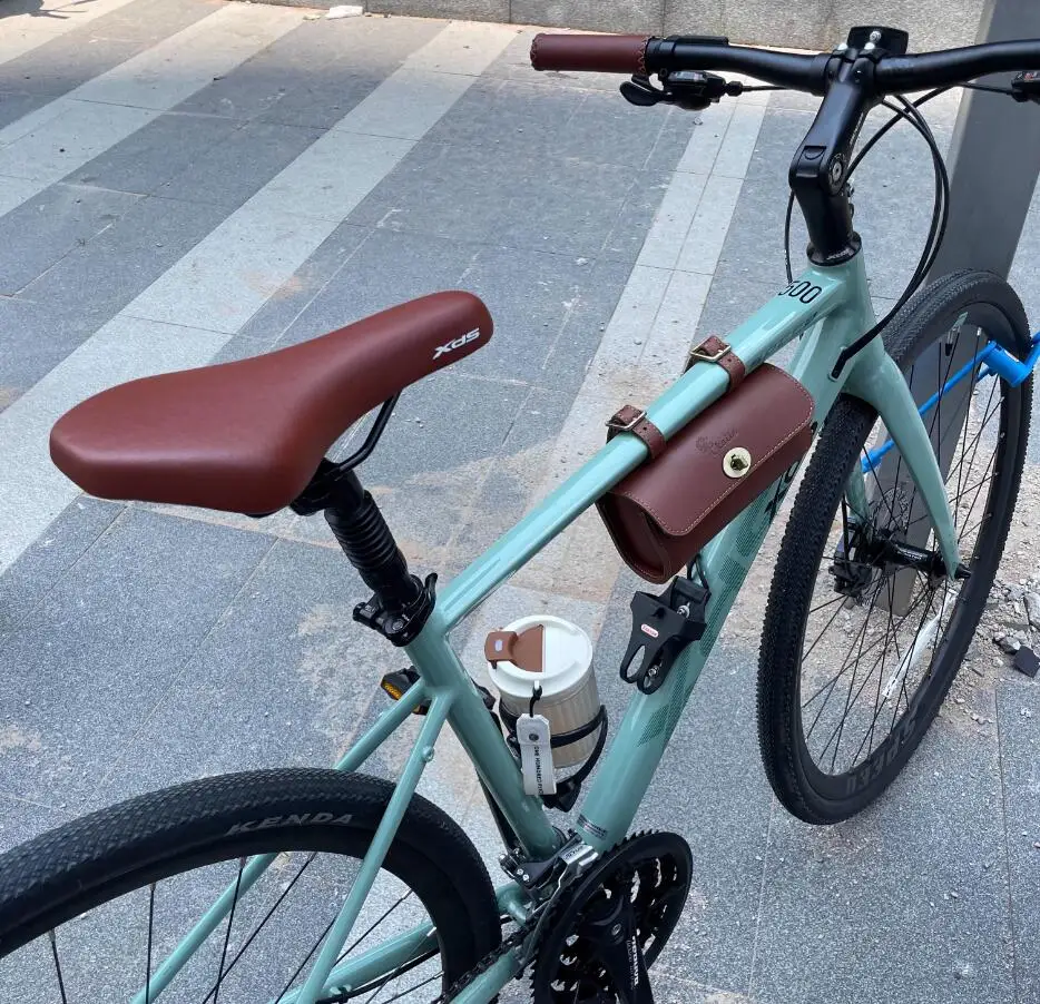 KOSTENLOSE Retro Fahrrad Heckträger Tasche Lenker Vorne Mountainbike Schwanz Tasche Hängen Zurück Pu Mater Mehrere Stile Q1093 – Detail 3