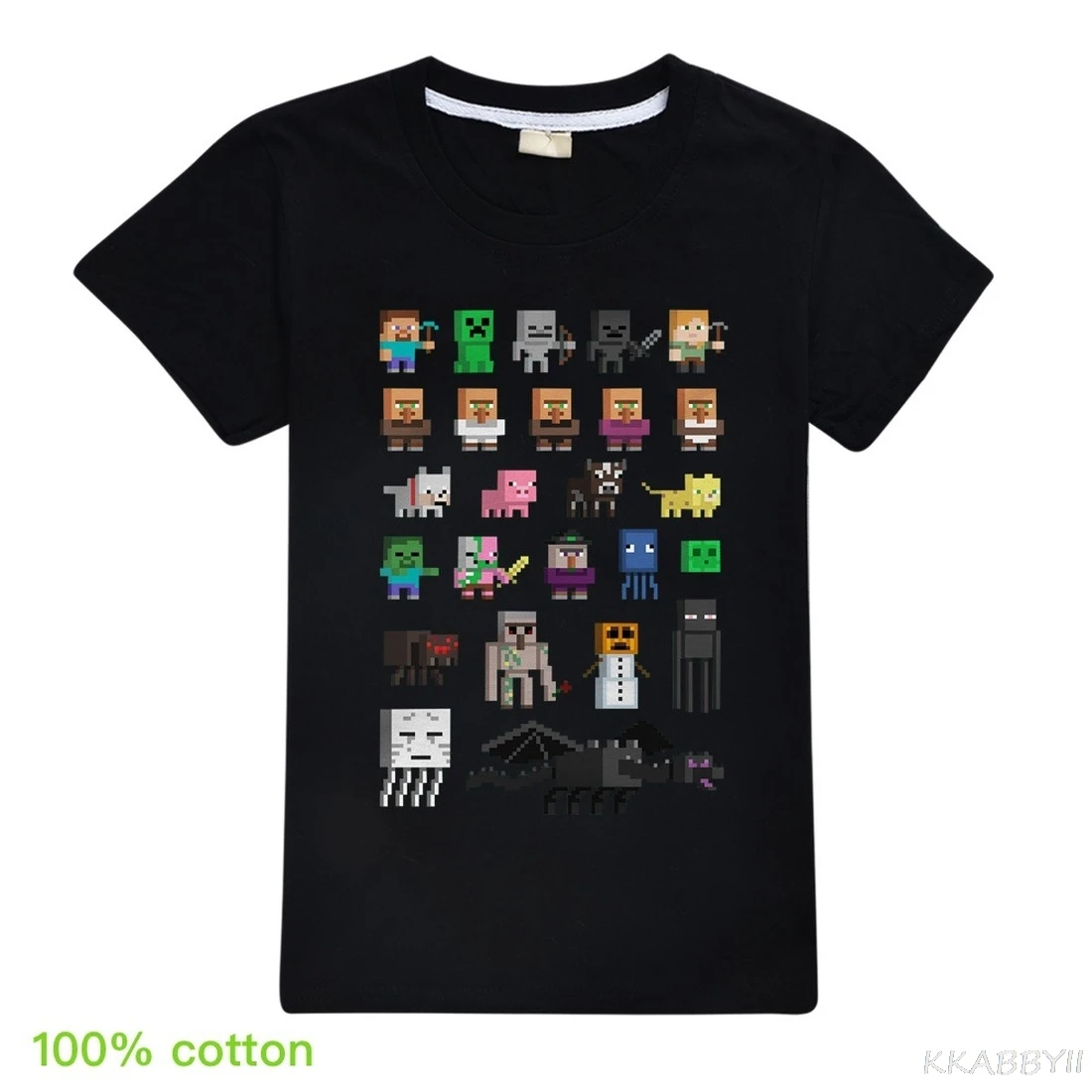 Minecraft Camiseta de Manga Corta para niños Creeper