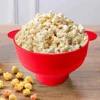 New Silicone Popcorn Maker Microwave Popcorn Bucket Foldable Silicone Popcorn Bucket Poppers Bowl DIY Popcorn-Maker with Lid 2