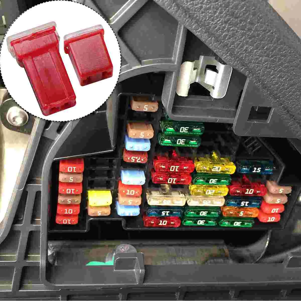 Car Fuse Jcase Fuse Box Shaped Low Tall Profile Assortment 10Pcs 20A 30A 40A 50A 60A Automotive Parts