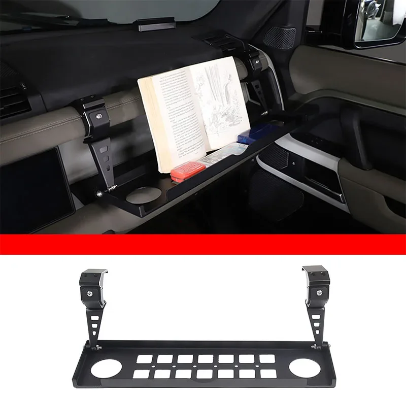 

For 2020-2024 Land Rover Defender 90 110 130 car co-pilot multi-functional foldable storage rack Car modification accessories