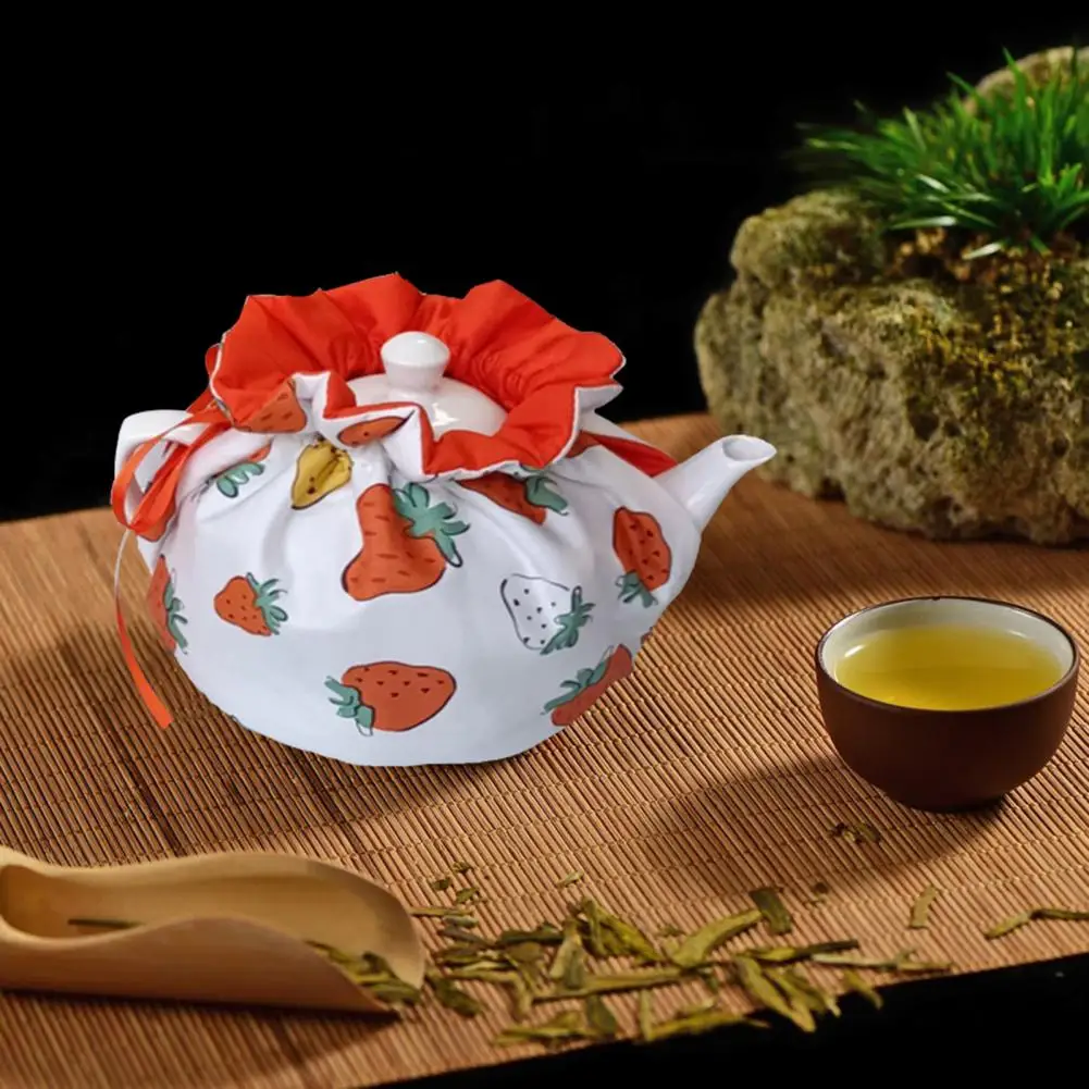 Tea-pot Insulation Cover Comfort Cotton Printed Home Kitchen Teapots Dust