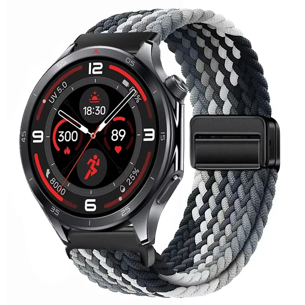 Braided Sport Nylon Strap, 22mm - Durable & Stylish Watchband Bracelet