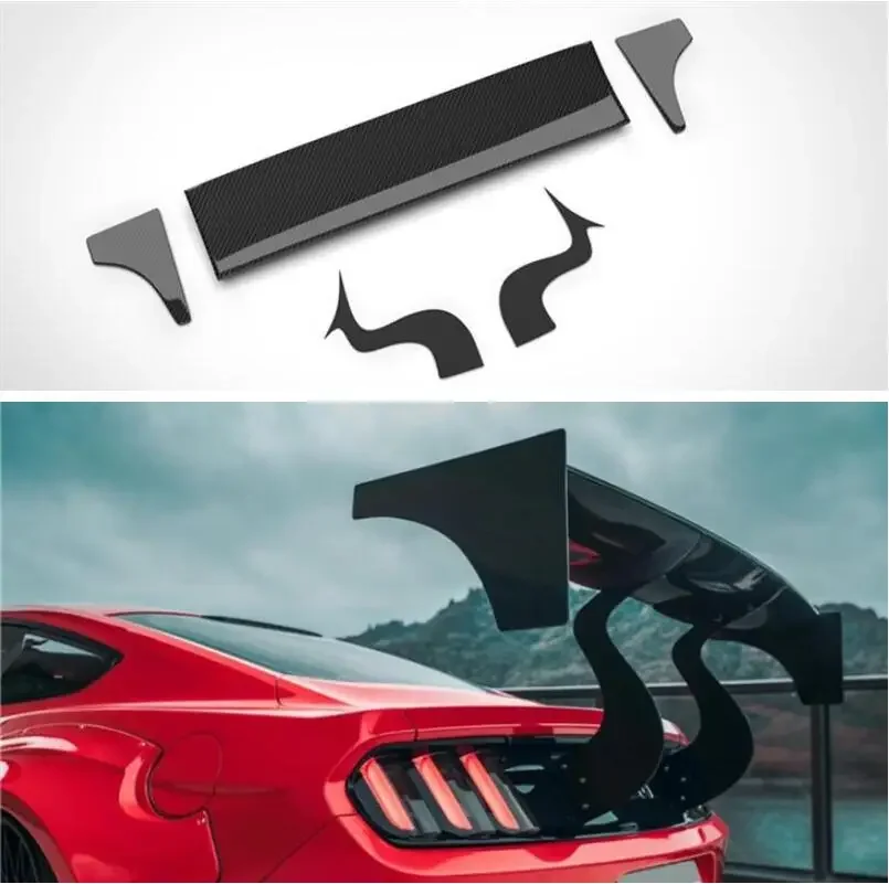 

Spoiler For Ford Mustang 2015 2016 2017 2018 2019 2020 2021 Wing Lip Tail Trunk Spoilers Carbon Fiber ROBOT BIG GT STYLE