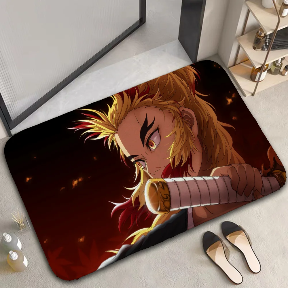 Foot Mat D-Demon Slayer Game Aesthetic Room Decoration Custom Home Carpets for Bedroom Carpet for Kitchen Customized Floor Mats 4