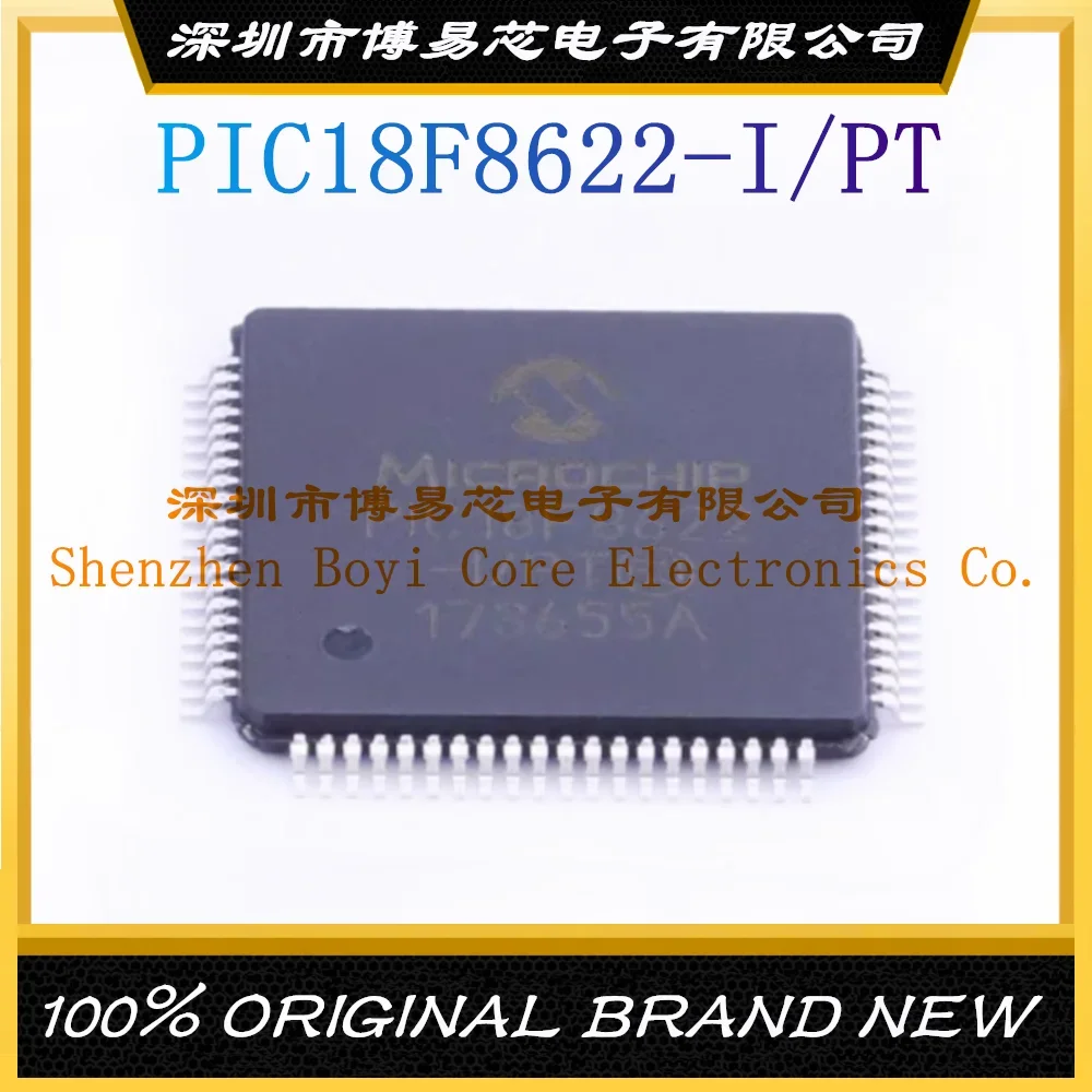 PIC18F8622-I/PT Package TQFP-80 New Original Genuine Microcontroller IC Chip (MCU/MPU/SOC) new c8051f040 gqr original genuine microcontroller chip package tqfp 100