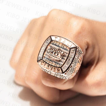 Kibo Luxury Quality Jewelry Silver 925 Rings Man Original 925 Sterling silver ring Moissanite Champion Ring