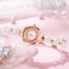 1pcs/set Women's Watch Romantic Watch Simple Fashion Small Dial Classic Trendy Quality Bracelet Watch (Box Not Included) 5