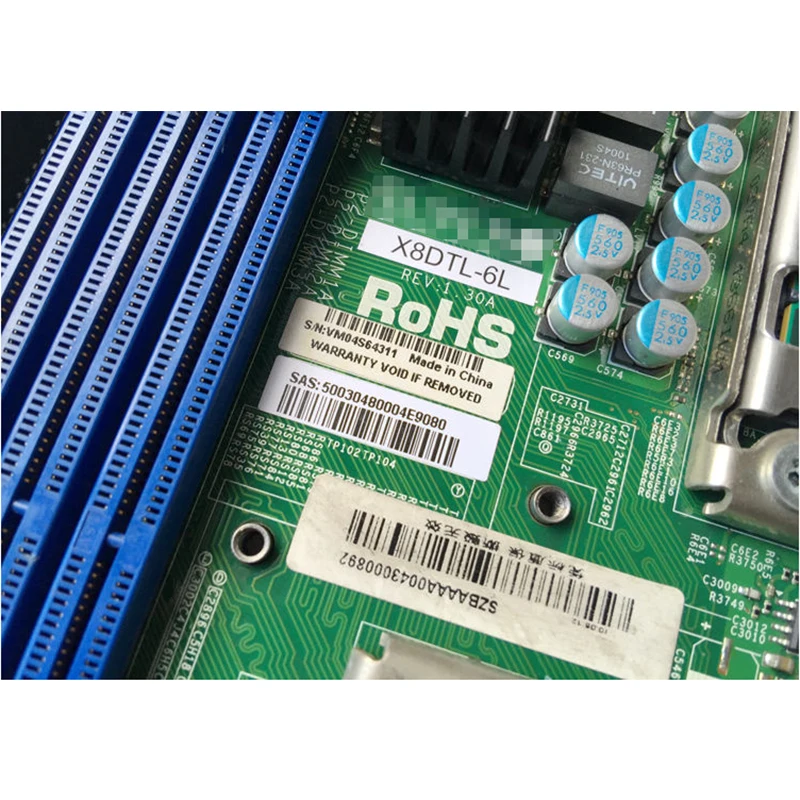Workstation Motherboard For X8DTL 6L 6GB SAS LGA1366 Game Hang Up Fully Tested Good Quality Hot
