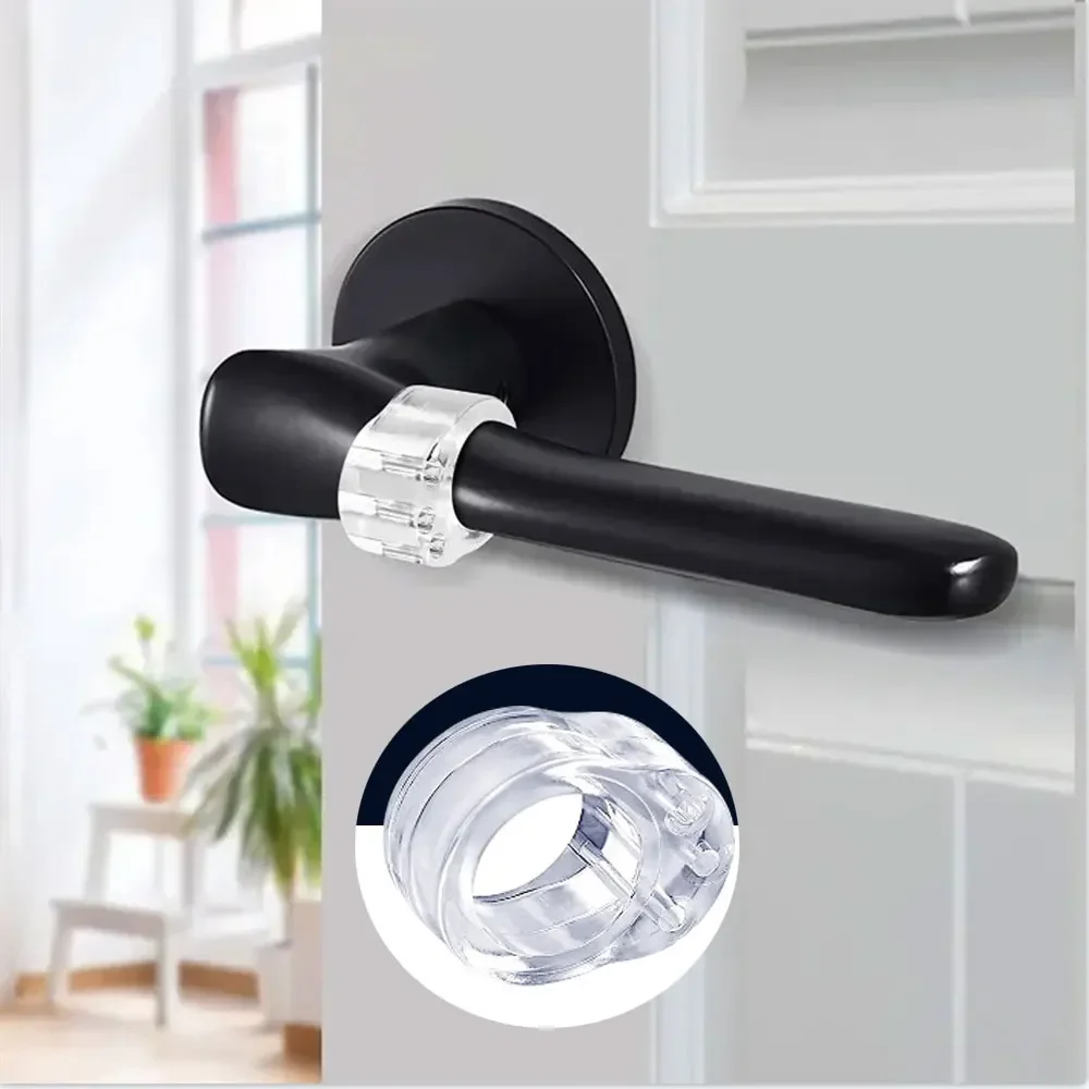 Transparent Door Handle Bumper Door Knob Protector Cover For Wall Protection Anti-Collision