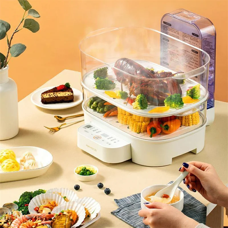 Description Picture 3 of itemHousehold Electric Steamer Cooker Foldable Steamer Pot Large Capacity Multi-layer Food Warmer Breakfast Machine Home Appliance