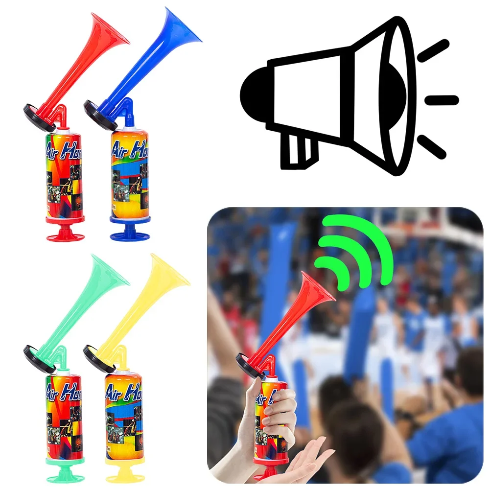 Soccer Game Air Horn Football Stadium Horn Handheld Air Horns Loud Voice Trumpet for Boating Sports Competition Cheering football noise makers