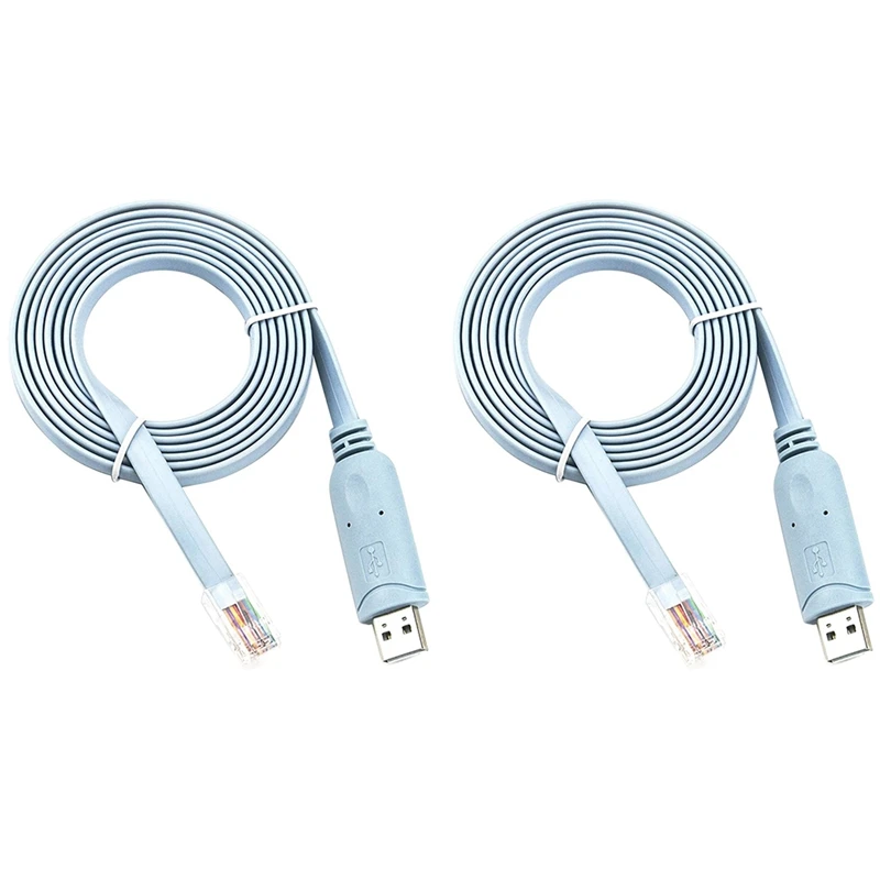 

2X 1,8 м FTDI чип USB к RJ45 USB к RS232 последовательный к RJ45 CAT5 кабель адаптера консоли